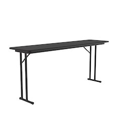 Commercial Laminate Folding Seminar Table with Off-Set Leg 18x96"