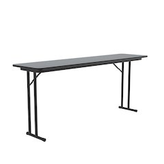 Deluxe High-Pressure Folding Seminar Table with Off-Set Leg 18x60"