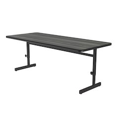 Adjustable Height High-Pressure Top Trapezoid Computer/Student Desk 30x60