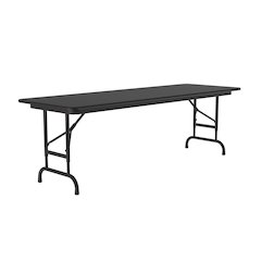 Adjustable Height Thermal Fused Laminate Top Folding Table 24x60"