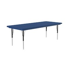 Commercial Blow-Molded Plastic Top Activity Tables 30x72"