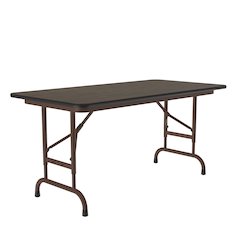 Adjustable Height Econoline Melamine Top Folding Table 24x48"