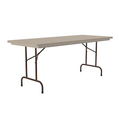 Correctional Tamper-Resistant Blow-Molded Plastic Folding Table 30x96