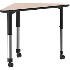 Deluxe High Pressure Collaborative Desk with Casters 41x23"