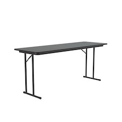 Deluxe High-Pressure Folding Seminar Table with Off-Set Leg 24x96"