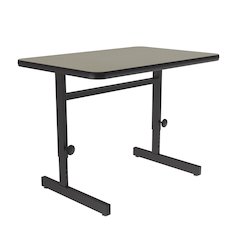 Adjustable Height Deluxe High-Pressure Top Computer/Student Desks  24x48"