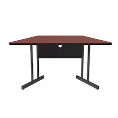 Desk Height Deluxe HIgh-Pressure Top Trapezoid Computer/Student Desks 30x60"