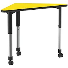 Deluxe High Pressure Collaborative Desk with Casters 41x23"