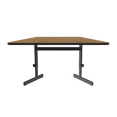 Adjustable Height Lamiante Top Trapezoid Computer/Student Desks 30x60"