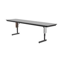 Adjustable Height Deluxe High-Pressure Folding Table with Panel Leg 24x72