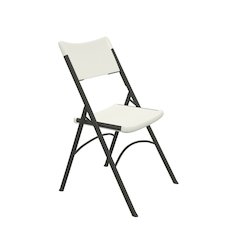 Economy Blow-Molded Plastic Folding Chair
