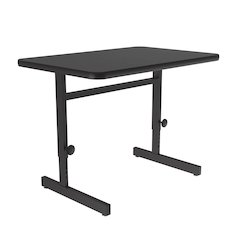 Adjustable Height Commercial Laminate Top Computer/Student Desks 24x48"