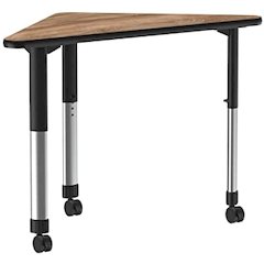 Deluxe High Pressure Collaborative Desk with Casters 41x23"
