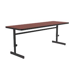 Adjustable Height Deluxe High-Pressure Top Computer/Student Desks  24x72"