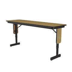 Adjustable Height Deluxe High-Pressure Folding Table with Panel Leg 18x60