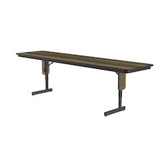 Adjustable Height Deluxe High-Pressure Folding Table with Panel Leg 24x96