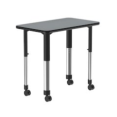 Deluxe High Pressure Collaborative Desk with Casters 34x20"