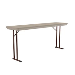Correctional Tamper-Resistant Blow-Molded Plastic Folding Table 18x72