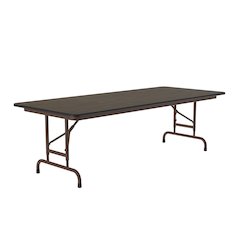 Adjustable Height Econoline Melamine Top Folding Table 30x96"