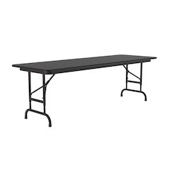 Adjustable Height Econoline Melamine Top Folding Table 24x60"