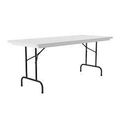 Correctional Tamper-Resistant Blow-Molded Plastic Folding Table 30x96