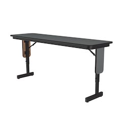 Adjustable Height Deluxe High-Pressure Folding Table with Panel Leg 18x60