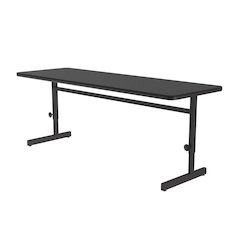 Adjustable Height Deluxe High-Pressure Top Computer/Student Desks  24x72"