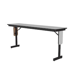 Deluxe High-Pressure Folding Seminar Table with Panel Leg 18x72"