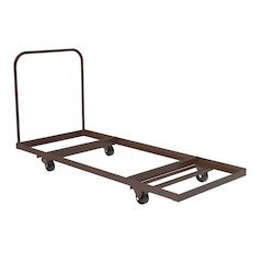 Flat Stacking Rectangular Table Truck 30x90"