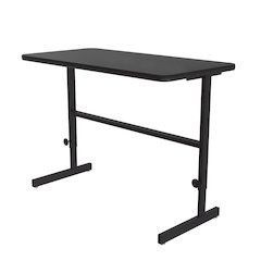 High-Pressure Laminate Top Adjustable Standing  Height Work Station 24x48