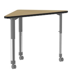 Deluxe High Pressure Collaborative Desk with Casters 41x23"