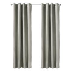 Alpine Blackout Grommet Curtain Panel 52 x 63 in Light Grey