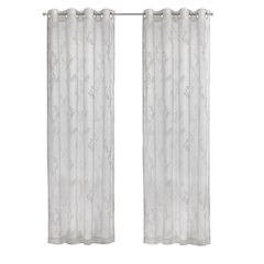 Anita Sheer Grommet Curtain Panel 112 x 95 in Off White