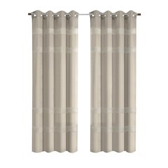 Phoebe Light Filtering Grommet Curtain Panel 52 x 63 in Taupe