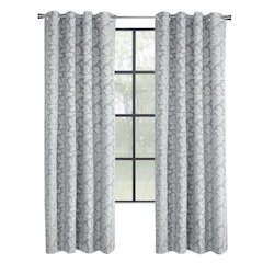 Patricia Blackout Grommet Curtain Panel 52 x 84 in Silver