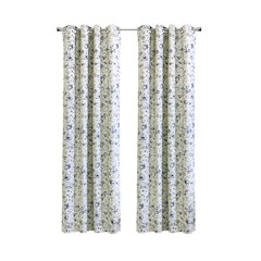 Flora Blackout Grommet Curtain Panel 52 x 108 in Silver