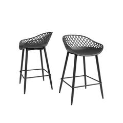 Jamesdar Kurv Counter Stool, Black (Set of 2)