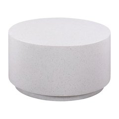 Gray Concrete Coffee Table with Light Speckled Surface and Durable Build