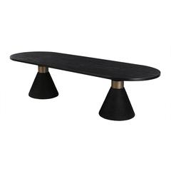 Rishi Black Rope Oval Table