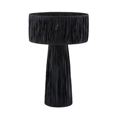 Shelby Raffia Black Table Lamp