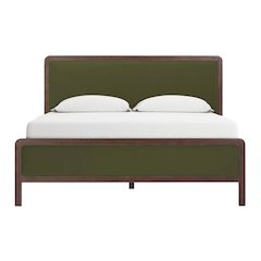 Hella Forest Green Velvet King Bed