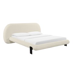 Ophelia Cream Faux Wool UK King Bed