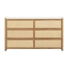 Paige Natural Oak 6-Drawer Dresser