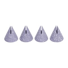 Gabby Speckled Purple Cone Card Holder - Set of 4