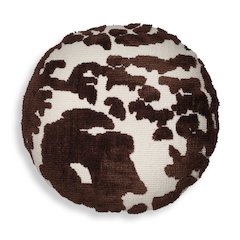 Coast Chocolate Brown Tufted 20" Round Pillow
