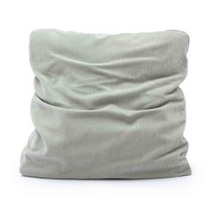 Tipsy Mint Green Upcycled Chenille 24 x 24 inch Square Floppy Pillow