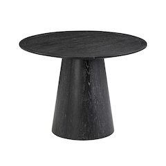 Sahara Black Oak Round Dining Table