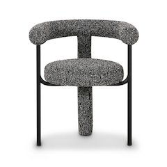 Synn Black Performance Boucle Dining Chair