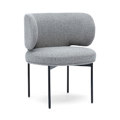 Maureen Speckled Grey Performance Boucle Dining Chair