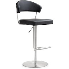 Cosmo Black Steel Barstool